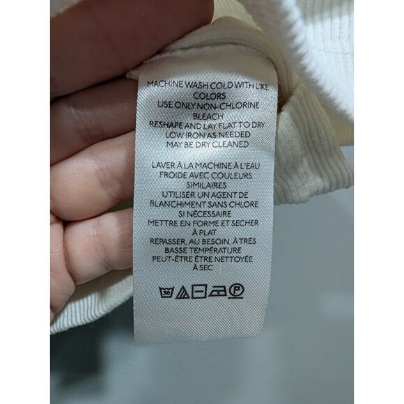 Anthropologie Ruffled Halter Eyelet Tank Blouse Top Ruffle White Womens Sz L - Picture 8 of 16